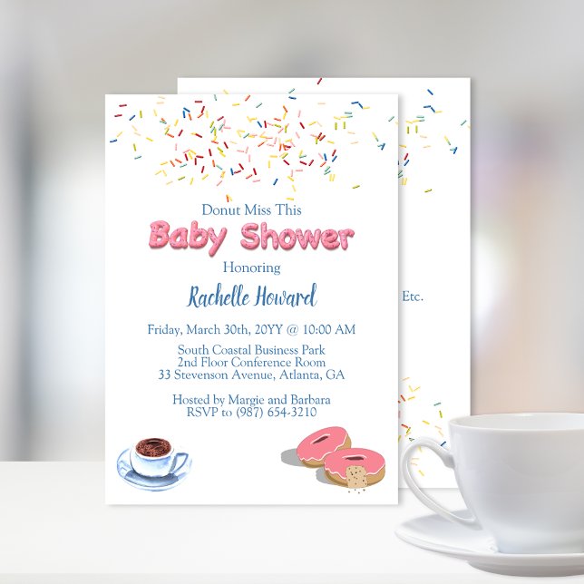 Donut Baby Shower Sprinkles Einladung (Von Creator hochgeladen)