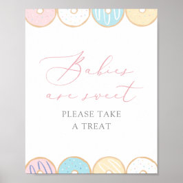 Donut Baby Sprinkle Babies sind süß Nehmen Sie ein Poster