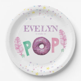 Donut Baby Sprinkle Baby Girl Pappteller