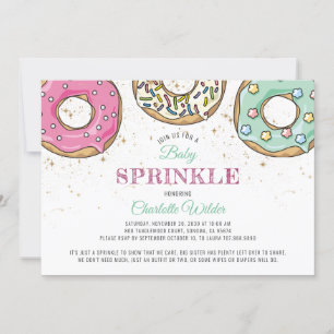 Donut Baby Sprinkle Einladung