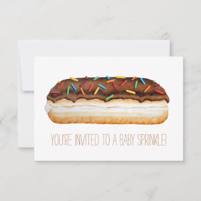 Donut Baby Sprinkle Invite (Vorderseite)