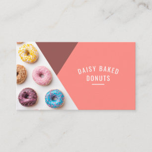 Donut Bäckerei Süßigkeiten Koch Desserts Business  Visitenkarte