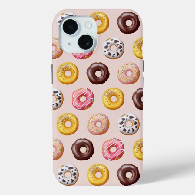 Donut Bakery Shop Muster Case-Mate iPhone Hülle (Rückseite)