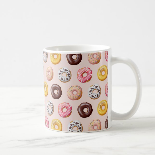 Donut Bakery Shop Muster Kaffeetasse (Rechts)