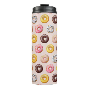 Donut Bakery Shop Muster Thermosbecher