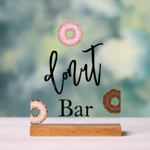 Donut-Bar-Hochzeit Acryl-Schild Acrylschild