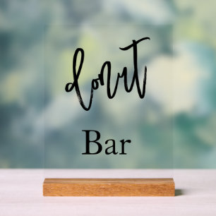 Donut-Bar-Hochzeit-Acrylschild Acrylschild
