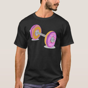 Donut Barbell Weightlift Muscle Traini T-Shirt