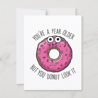 Donut Birthday Card
