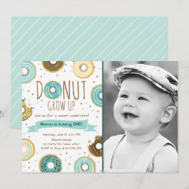 Donut Birthday Einladung Donut Grow Up Party