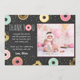Donut Birthday Vielen Dank, dass Sie die Karte Pin