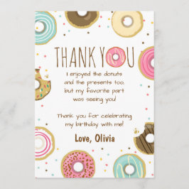 Donut Birthday Vielen Dank, dass Sie die Karte Pin