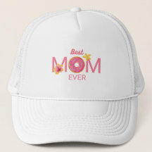 Donut-Blumenmuster "Beste Mama aller Zeiten"