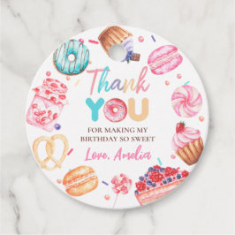 Donut Candy Birthday Favor Tags Geschenkanhänger