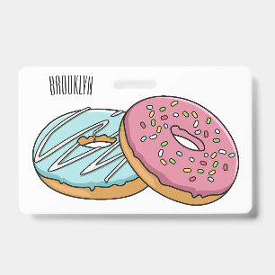 Donut-Cartoon-Abbildung Ausweis