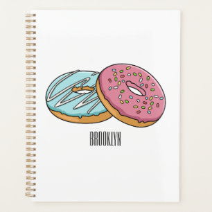 Donut-Cartoon-Abbildung Planer