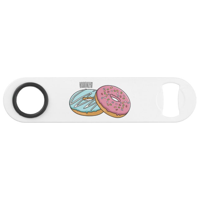 Donut-Cartoon-Abbildung Speed Flaschenöffner (Vorderseite (Horizontal))