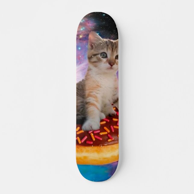 Donut Cat - Donut lover Skateboard (Vorne)