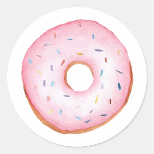 Donut Classic Round Sticker