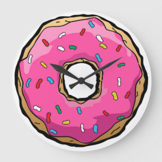 Donut Clock Große Wanduhr