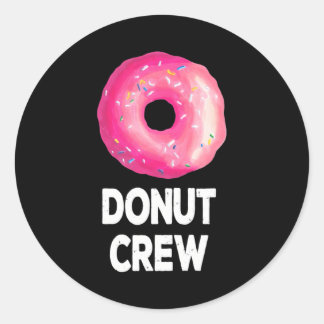 Donut Crew Donut Geburtstagsparty Favoriten Runder Aufkleber
