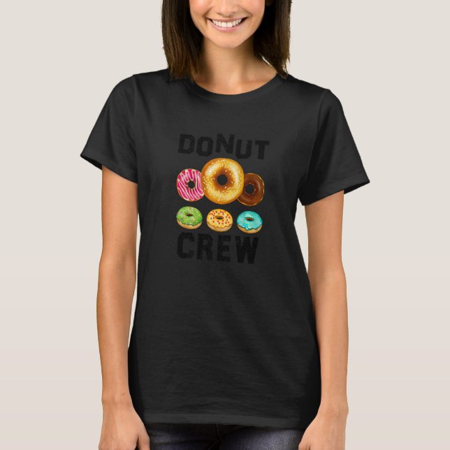 Donut Crew für Männer Frauen Kinder Donut T-Shirt (Vorderseite)