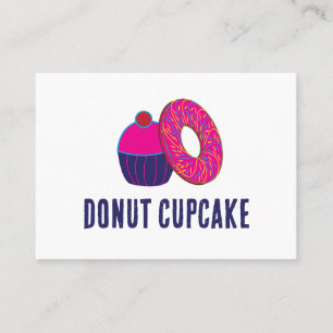 Donut Cupcake Bäckerei Visitenkarte