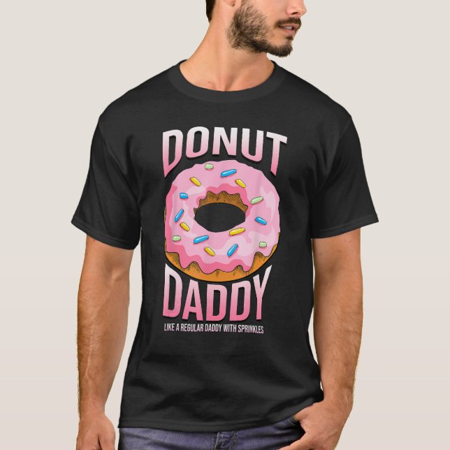 Donut Daddy Shirt für Vaters Funny Sprinkles Food  (Vorderseite)