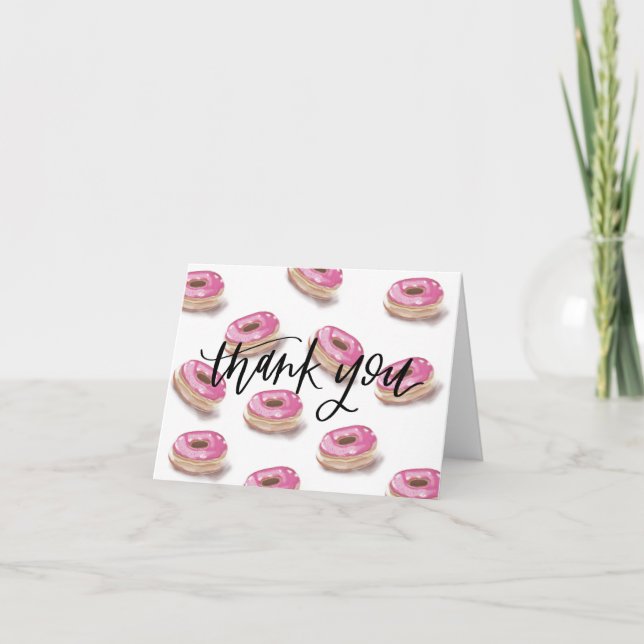 Donut danke Karte (Vorderseite)