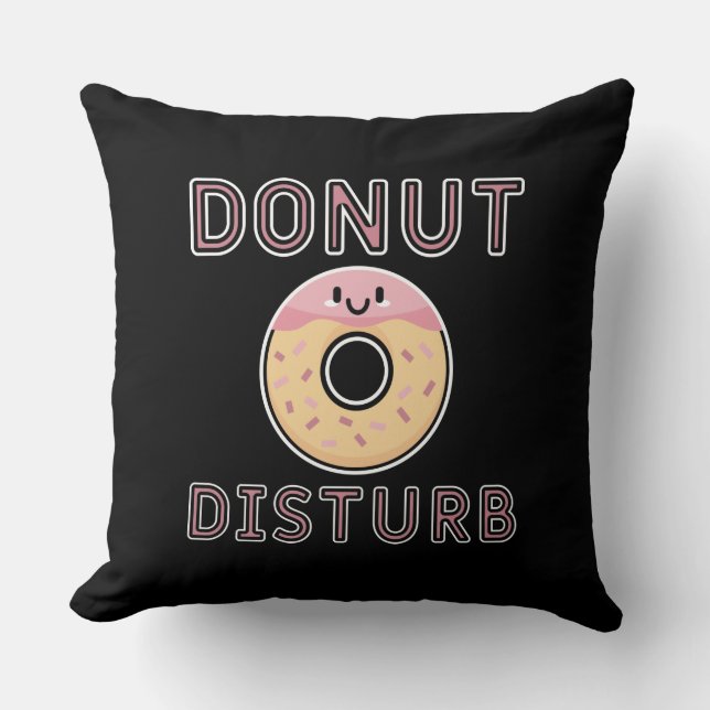 Donut Disturb Kissen (Vorderseite)
