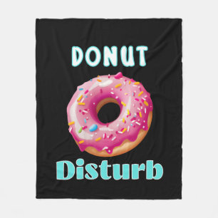 Donut Disturb Spaß Fleecedecke