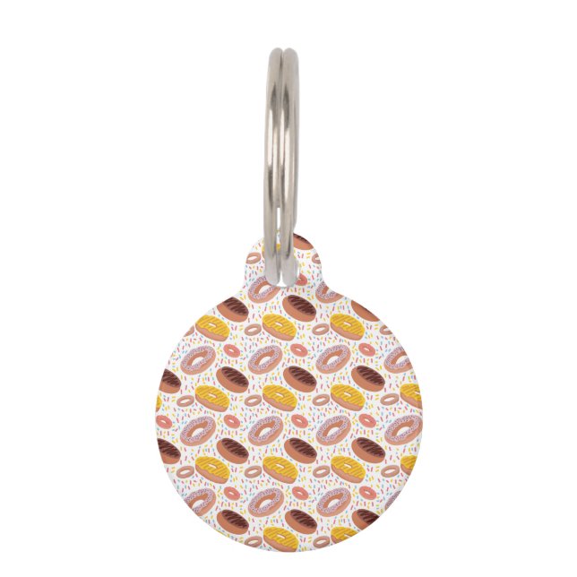 Donut Dog ID Tag Haustiermarke (Vorderseite)