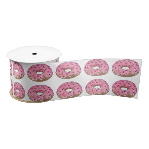 Donut Doughnut mit Sprinklen Rosa Donuts Band Satinband