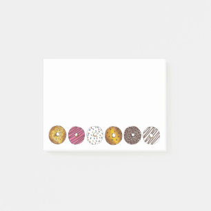 Donut Dozen Doughnut Frühstück Junk Food Feinschme Post-it Klebezettel