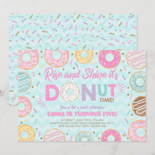 Donut-Einladung Erhebt euch, es ist Donut-Zeit Einladung