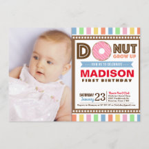 Donut erwachsen Erste Geburtstagsparty Foto