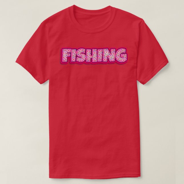 Donut Fishing Baker Donuts Lover Baking Fisherman  T-Shirt (Design vorne)