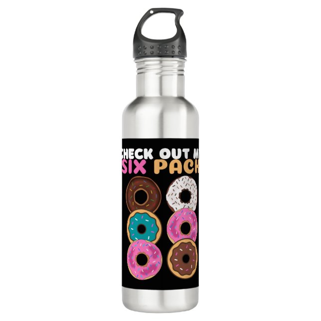 Donut Funny Edelstahlflasche (Vorderseite)