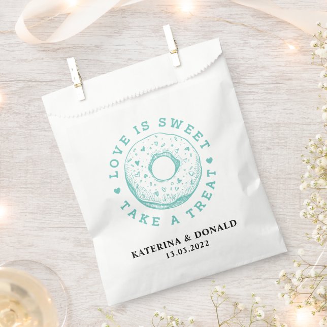 Donut Gastgeschenk Hochzeit Bag Geschenktütchen (Ausgeschnitten)