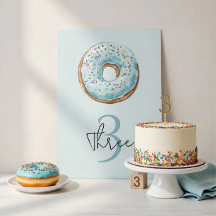 Donut Geburtstag Tisch Nummer Donut Thema Geburt Tischnummer