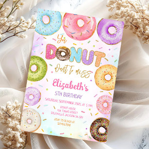 Donut-Geburtstags-Einladung Einladung