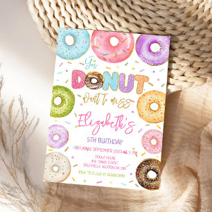 Donut-Geburtstags-Einladung Einladung