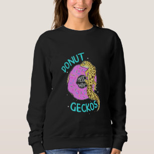 Donut geckos Leopard Gecko Lizard Reptilienhalteri Sweatshirt