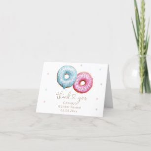 Donut Gender Reveal Dankeskarte