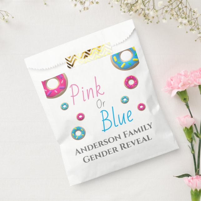 Donut Gender Reveal Geschenktütchen (Versiegelt)