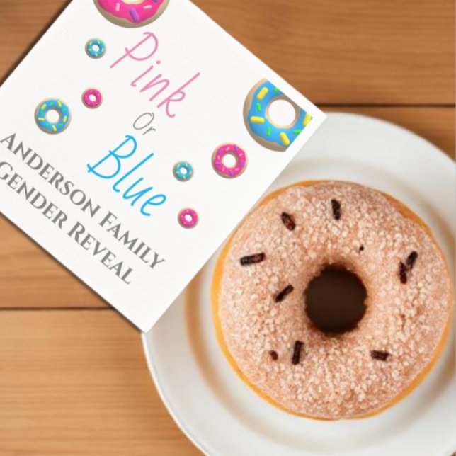 Donut Gender Reveal Serviette (Von Creator hochgeladen)