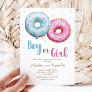 Donut Genre Révéler Invitation À Une Fille Ou À Un