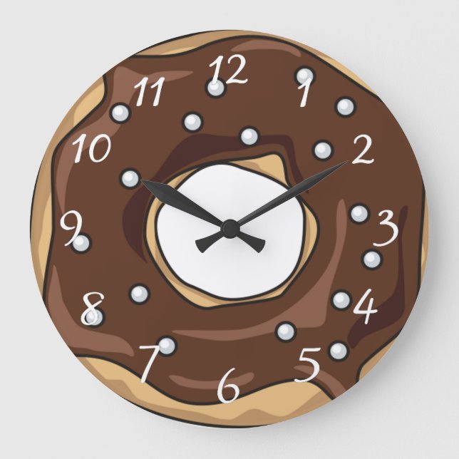 Donut Große Wanduhr (Vorderseite)