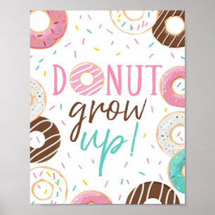 Donut Group Fun Decor Poster-Zeichen Poster