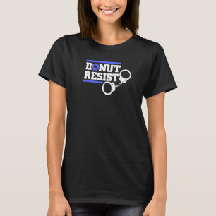 Donut hält Strafverfolgung für Männer Polizist für T-Shirt